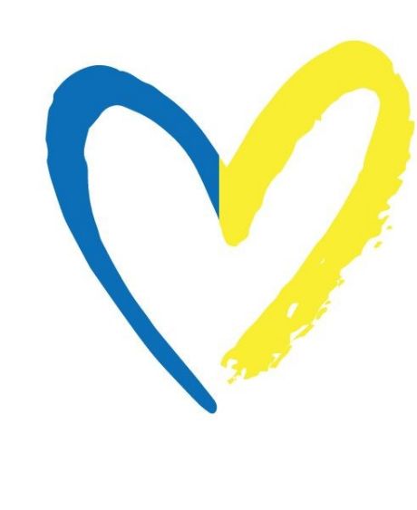 yellow and blue heart